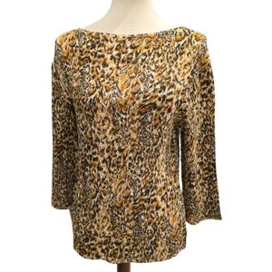 Magic Crush Magic Scarf Shirt Leopard Print